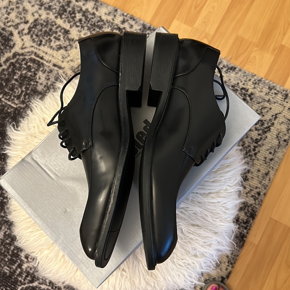 Unlisted a Kenneth Cole production black Piano lace up men dress shoes 9.5 - Picture 6 of 7